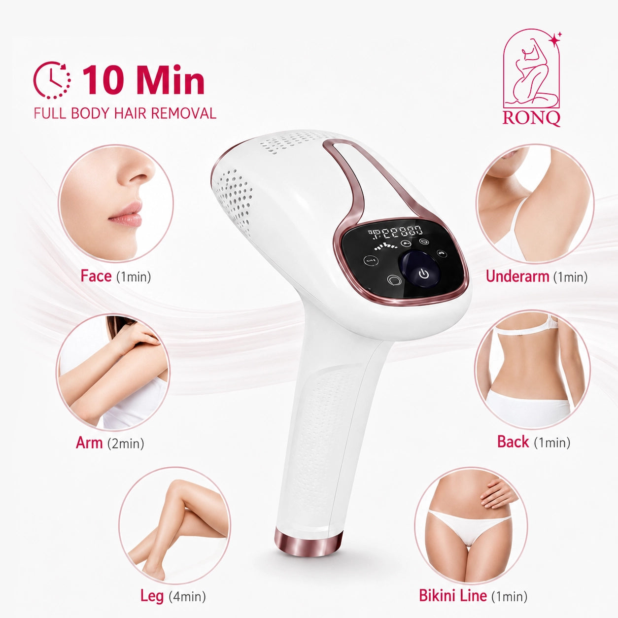 جهاز رونق لإزالة الشعر بالضوء المكثّف IPL