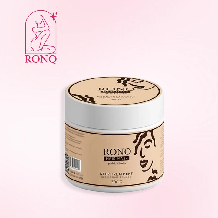 ماسـك الشعر لعلاج الشعر التالف والمجعد – حمام كريم | Hair Mask for Damaged & Frizzy Hair – Cream Treatment | رونّق