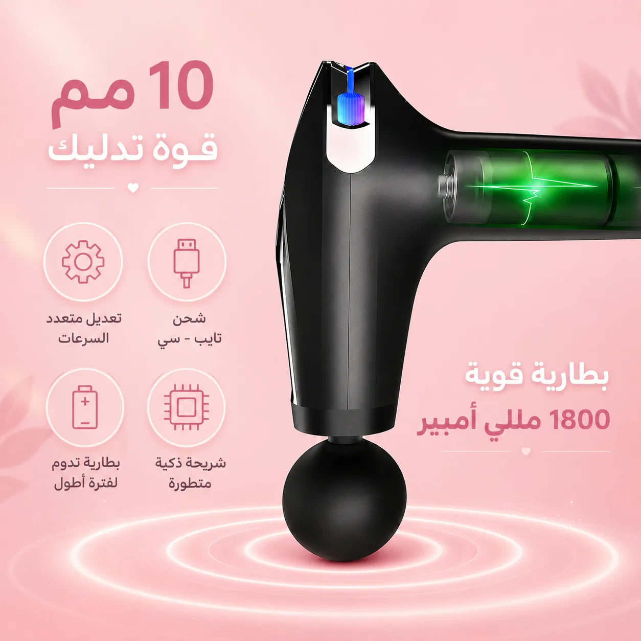 باكدج رونق للراحة والدلع — جهاز مساج 4 غيارات + زيت مساج قابل للتذوق